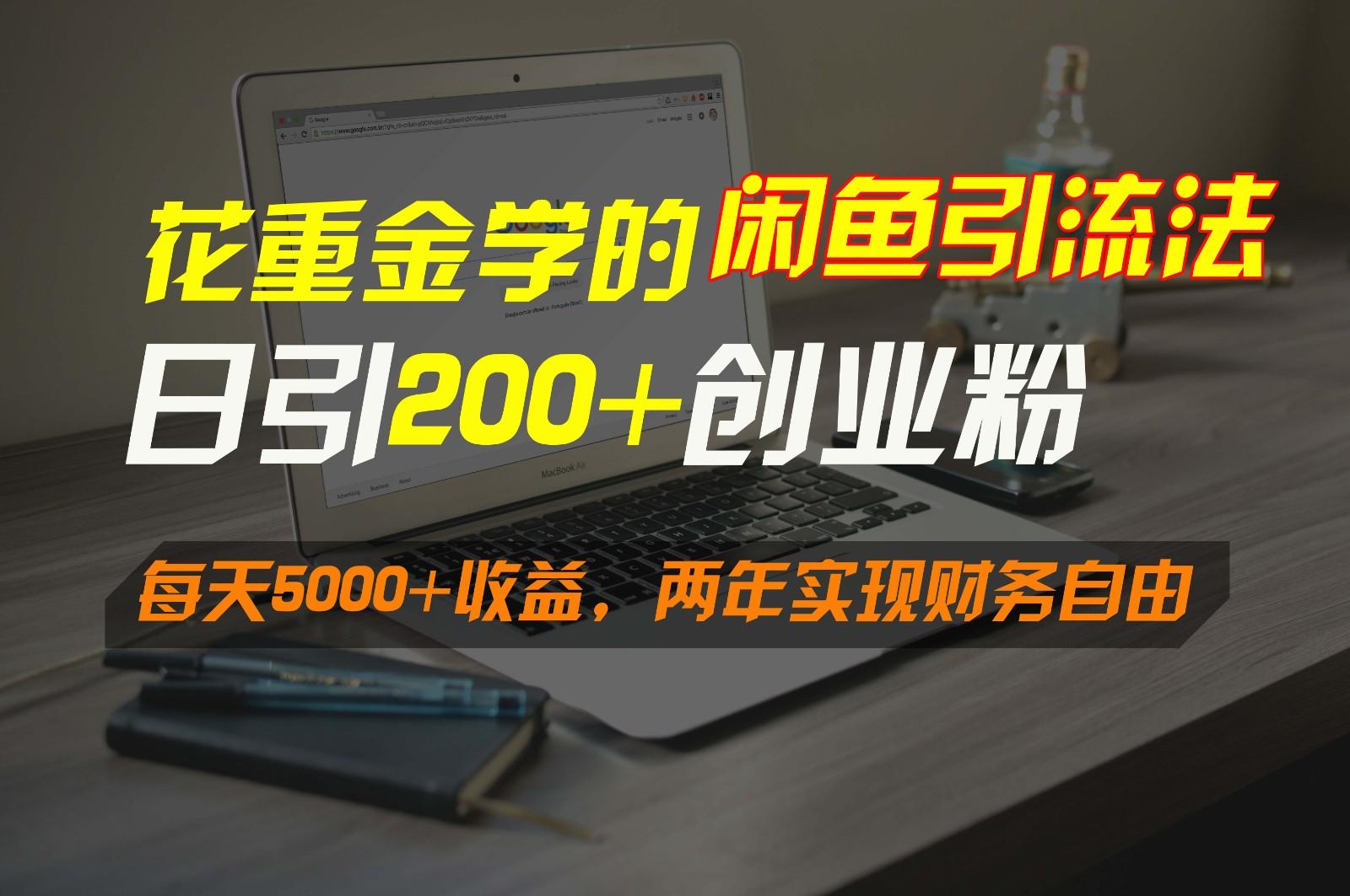 花重金学的闲鱼引流法，日引流300+创业粉，每天5000+收益，两年实现财务自由-巅峰资源网