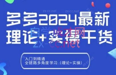 拼多多2024最新规则理论结合实际的干货-巅峰资源网