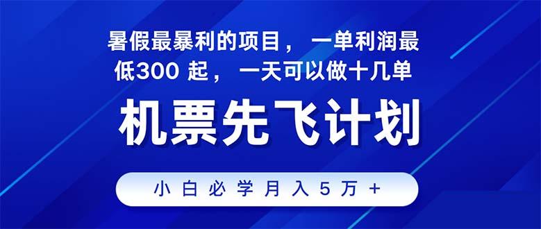 2024暑假最赚钱的项目，暑假来临，正是项目利润高爆发时期。市场很大，...-巅峰资源网