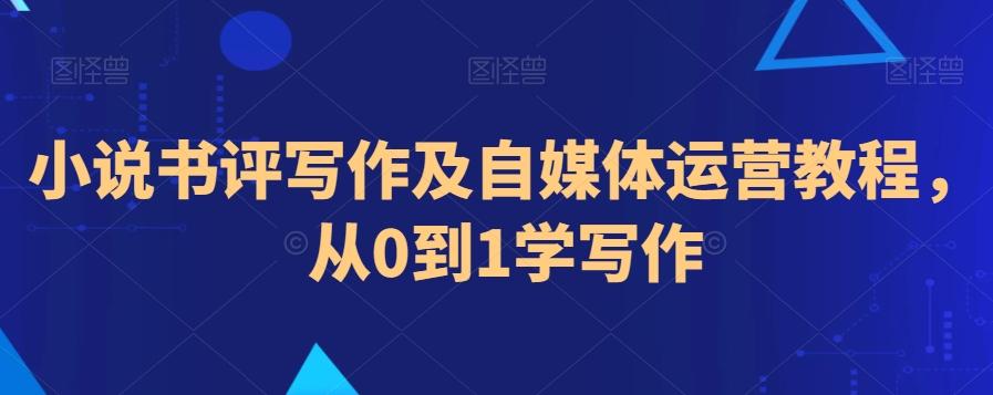 小说书评写作及自媒体运营教程，从0到1学写作-巅峰资源网