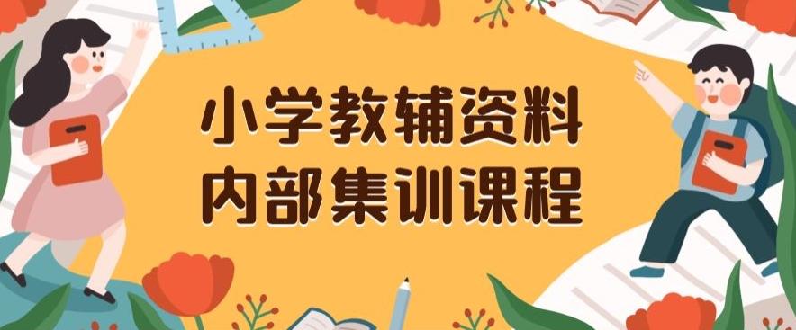 小学教辅资料，内部集训保姆级教程，私域一单收益29-129（教程+资料）-巅峰资源网