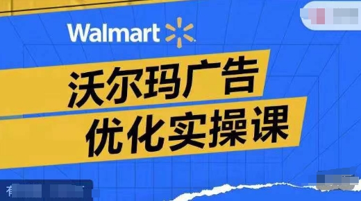 沃尔玛广告优化实操课，广告报告实操讲解，广告如何提高转化和ROAS等-巅峰资源网