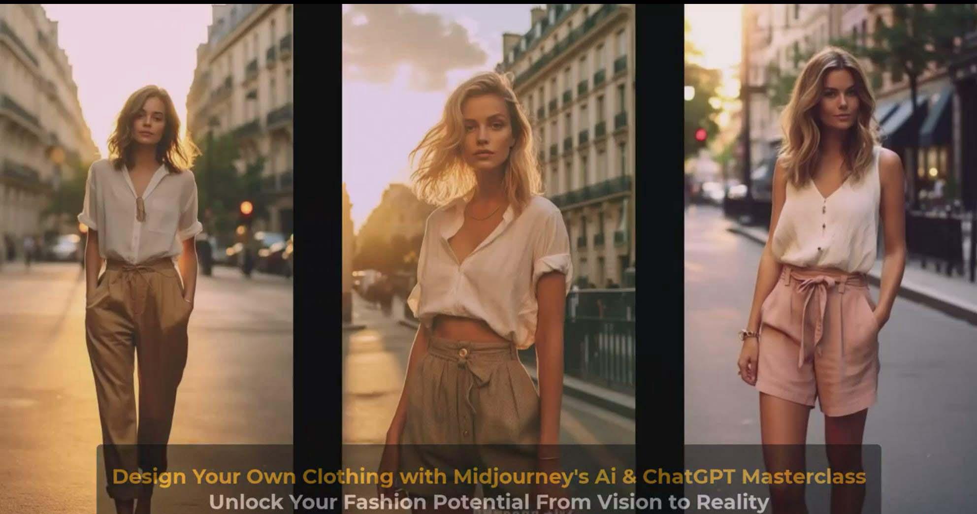 图片[9]-利用 Midjourneys Ai 人工智能设计自己的服装AI大师班-10节课-中英字幕-巅峰资源网