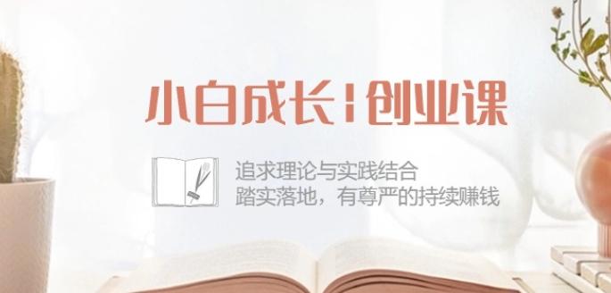 小白成长创业课：追求理论与实践结合，踏实落地，有尊严的持续赚钱-42节-巅峰资源网