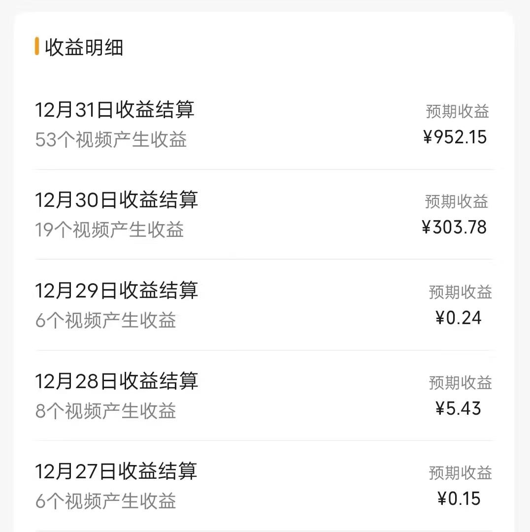 (8550期)每天半小时轻松月入过万，适合任意人群，小白无脑操作，AI条条原创视频-巅峰资源网