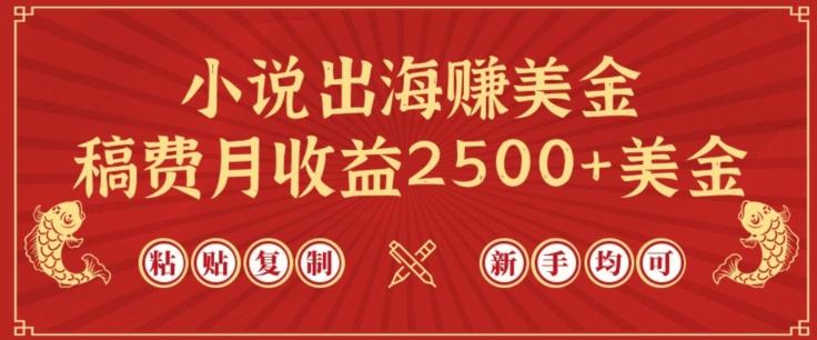 小说出海赚美金，稿费月收益2500+美金，仅需chatgpt粘贴复制，新手也能玩转【揭秘】-巅峰资源网