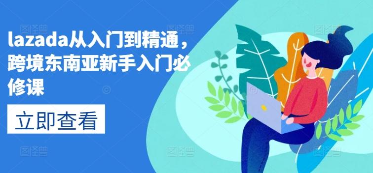 lazada从入门到精通，跨境东南亚新手入门必修课-巅峰资源网