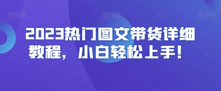 2023热门图文带货详细教程，小白轻松上手！-巅峰资源网