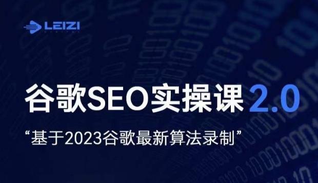 雷子·谷歌SEO 2.0实战课，独立站询盘自由必备，基于2023谷歌最新算法录制-巅峰资源网
