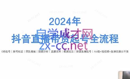 六六老师·2024年抖音直播带货起号全攻略-巅峰资源网
