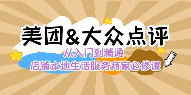 美团+大众点评 从入门到精通：店铺本地生活 流量提升 店铺运营 推广秘术 评价管理-巅峰资源网