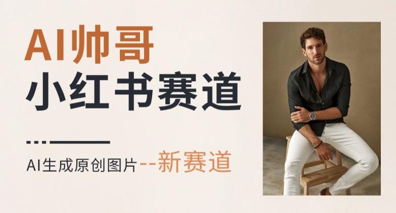 AI一键生成帅哥，新思路新赛道，涨粉迅速，轻松月入过万-巅峰资源网