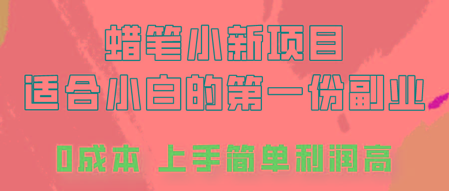 蜡笔小新项目拆解，0投入，0成本，小白一个月也能多赚3000+-巅峰资源网
