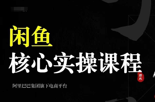 2024闲鱼核心实操课程，从养号、选品、发布、销售，教你做一个出单的闲鱼号-巅峰资源网