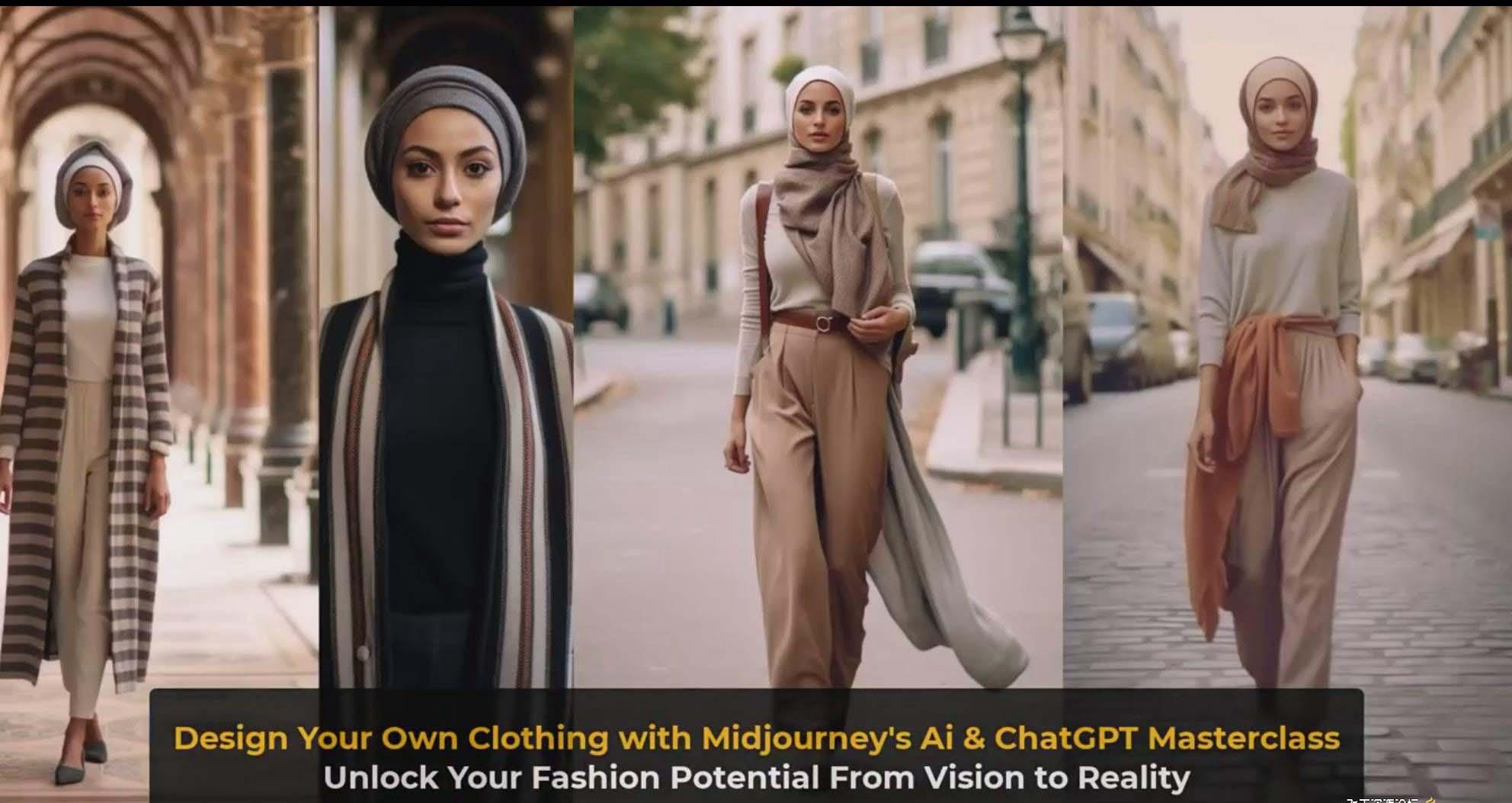 图片[10]-利用 Midjourneys Ai 人工智能设计自己的服装AI大师班-10节课-中英字幕-巅峰资源网