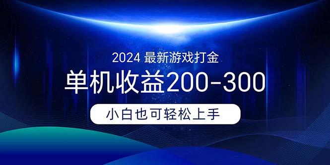 2024最新游戏打金单机收益200-300-巅峰资源网