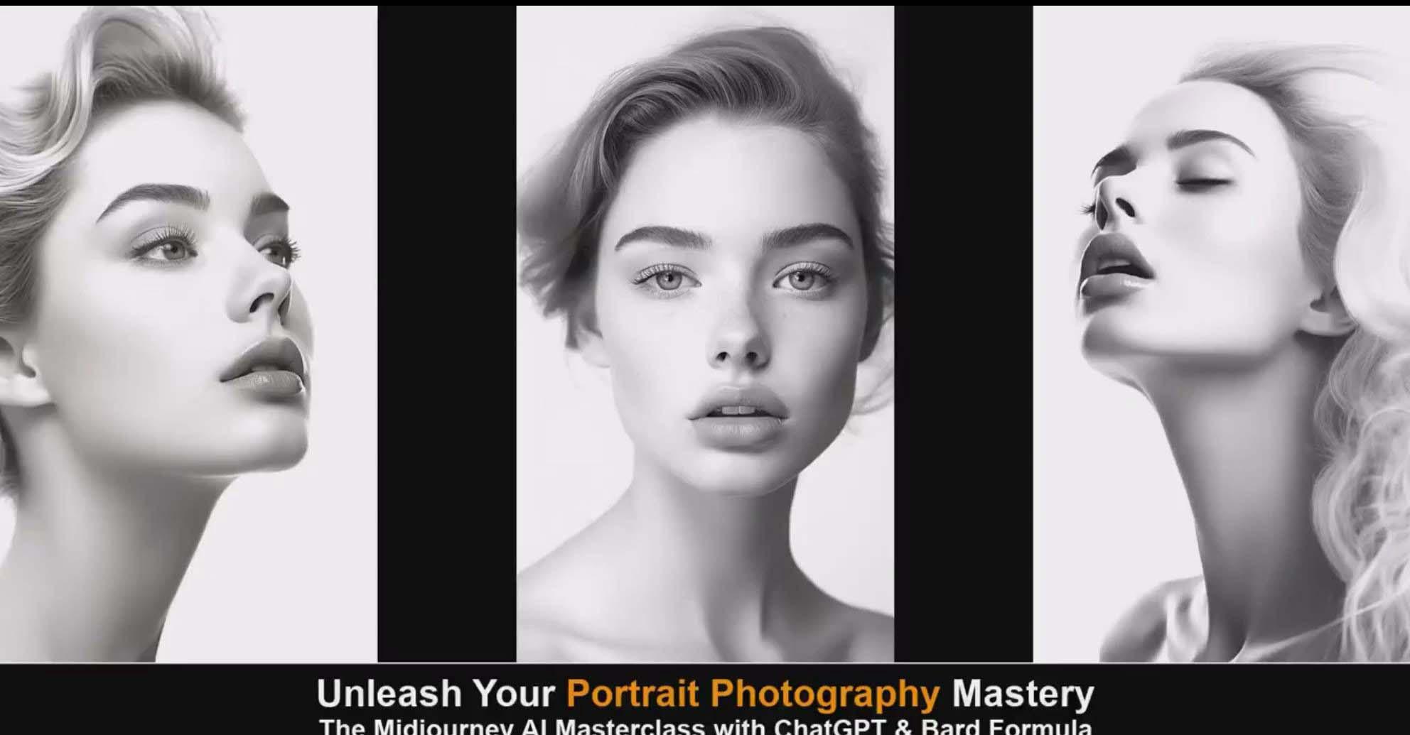 图片[1]-(9312期)Midjourney v5 ChatGPT 和 Bard AI人工智能人像摄影大师班-15节-中英字幕-巅峰资源网